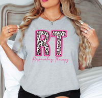 Respiratory Therapy Pink Stitch DTF Print