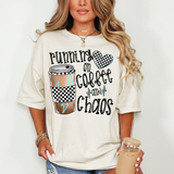 Running on Coffee and Chaos DTF Print