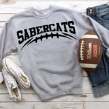 Sabercats Football Arched DTF Print