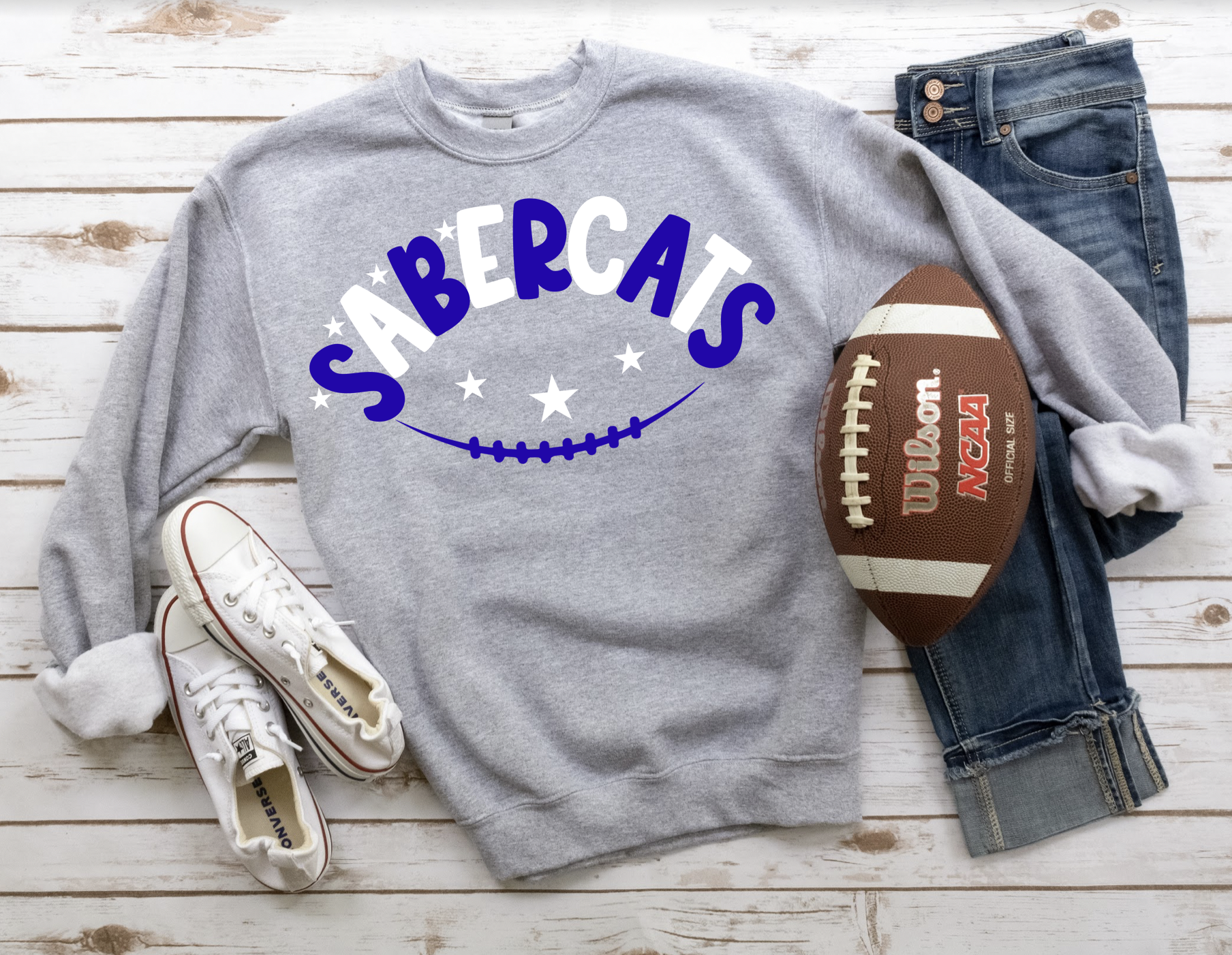Sabercats Football Star DTF Print