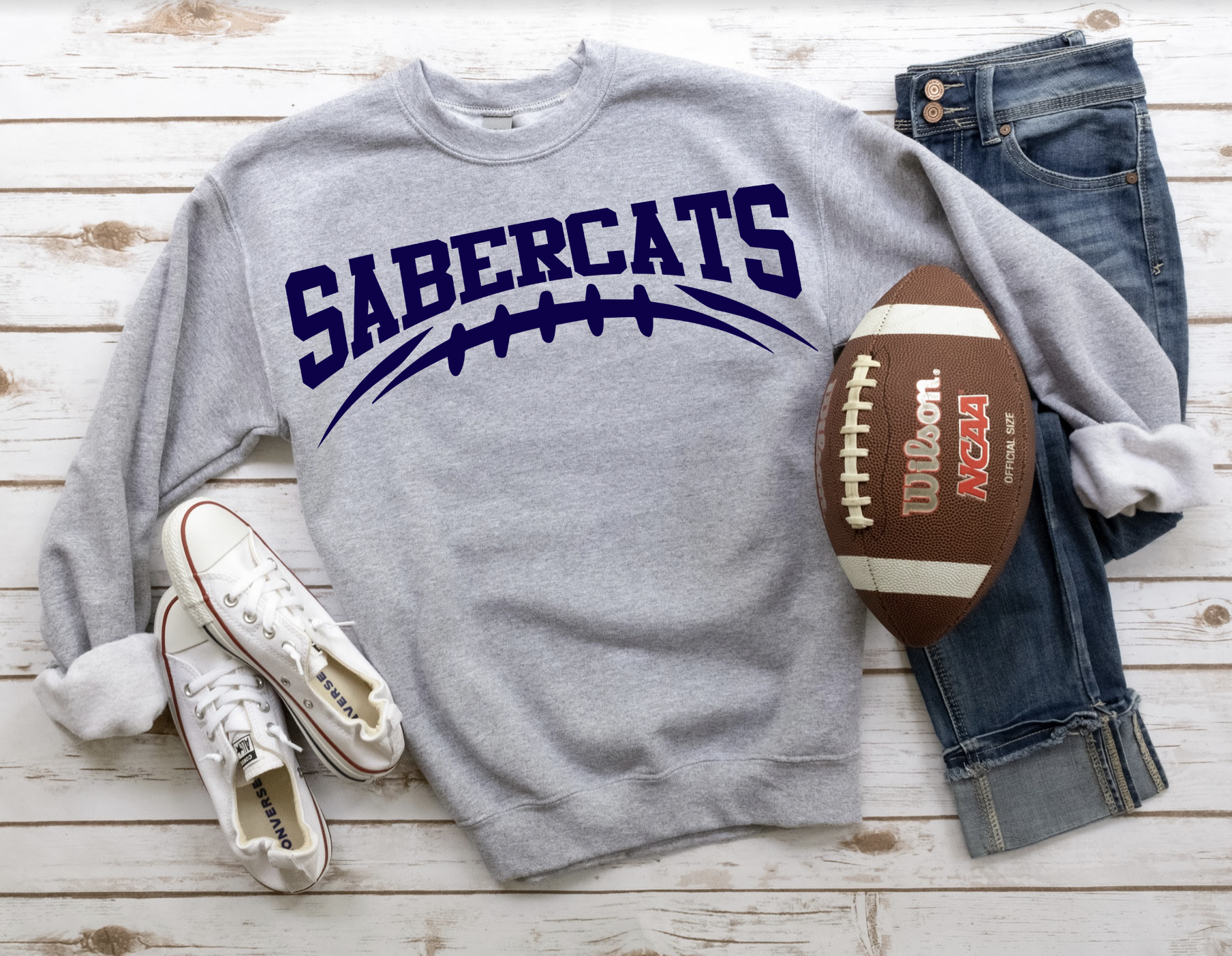 Sabercats Football Arched DTF Print