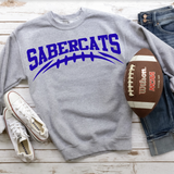 Sabercats Football Arched DTF Print