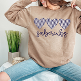 Sabercubs Checker Heart Trio DTF Print