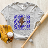 Sabercubs Baseball Bolt DTF Print