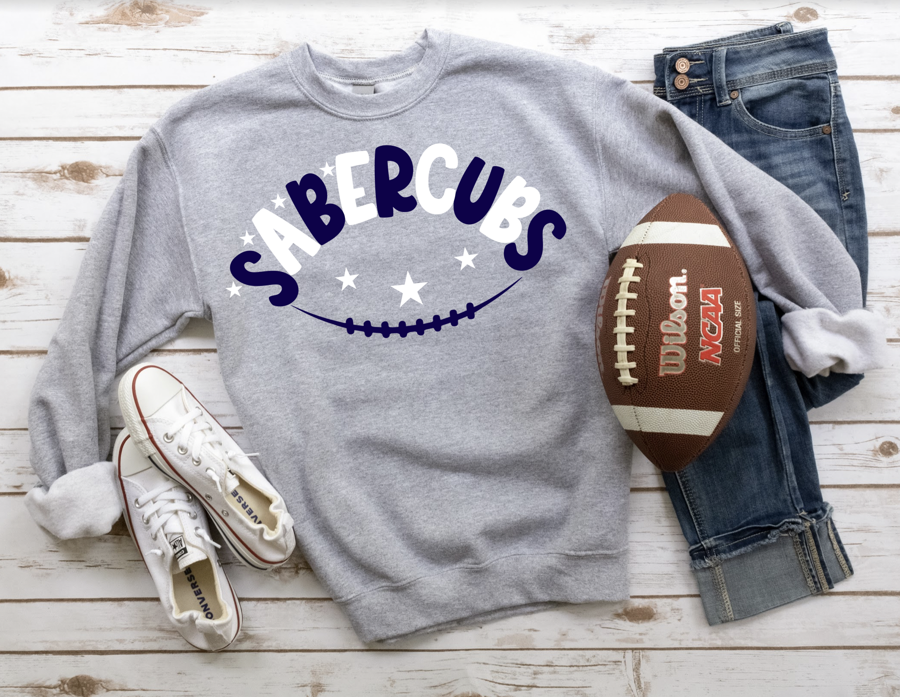 Sabercubs Football Star DTF Print