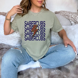 Sabercubs Baseball Bolt DTF Print