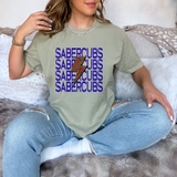 Sabercubs Baseball Bolt DTF Print