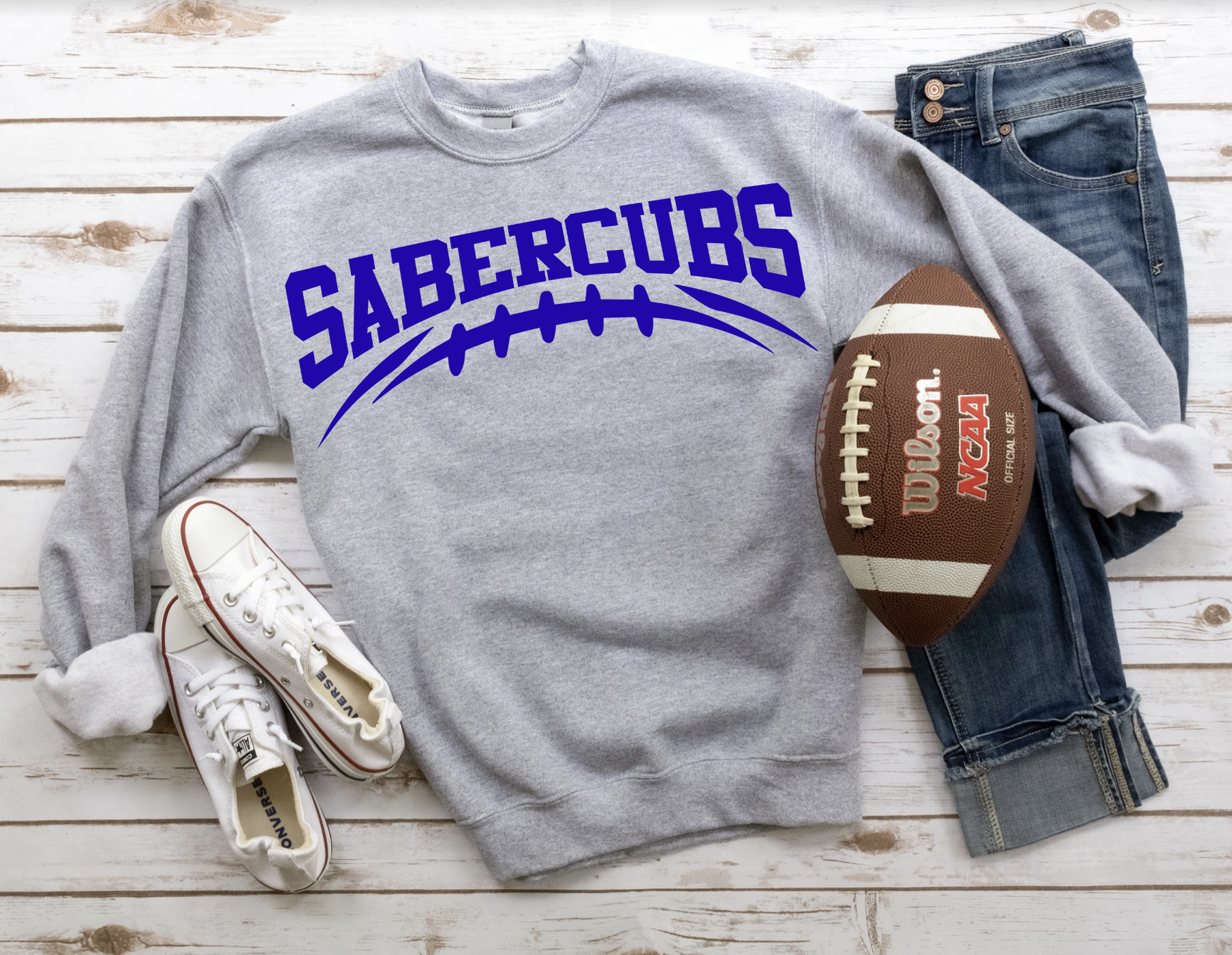 Sabercubs Football Arched DTF Print