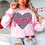 Sabercubs Valentine Checker Heart DTF Print