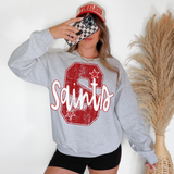 Saints Stripes Varsity Team DTF Print