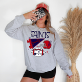 Saints Football Retrocollage DTF Print