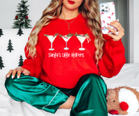 Santas Little Helpers Martini DTF Print