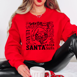 Santa Typography DTF Print