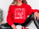 Santa Typography Screen Print LOW HEAT