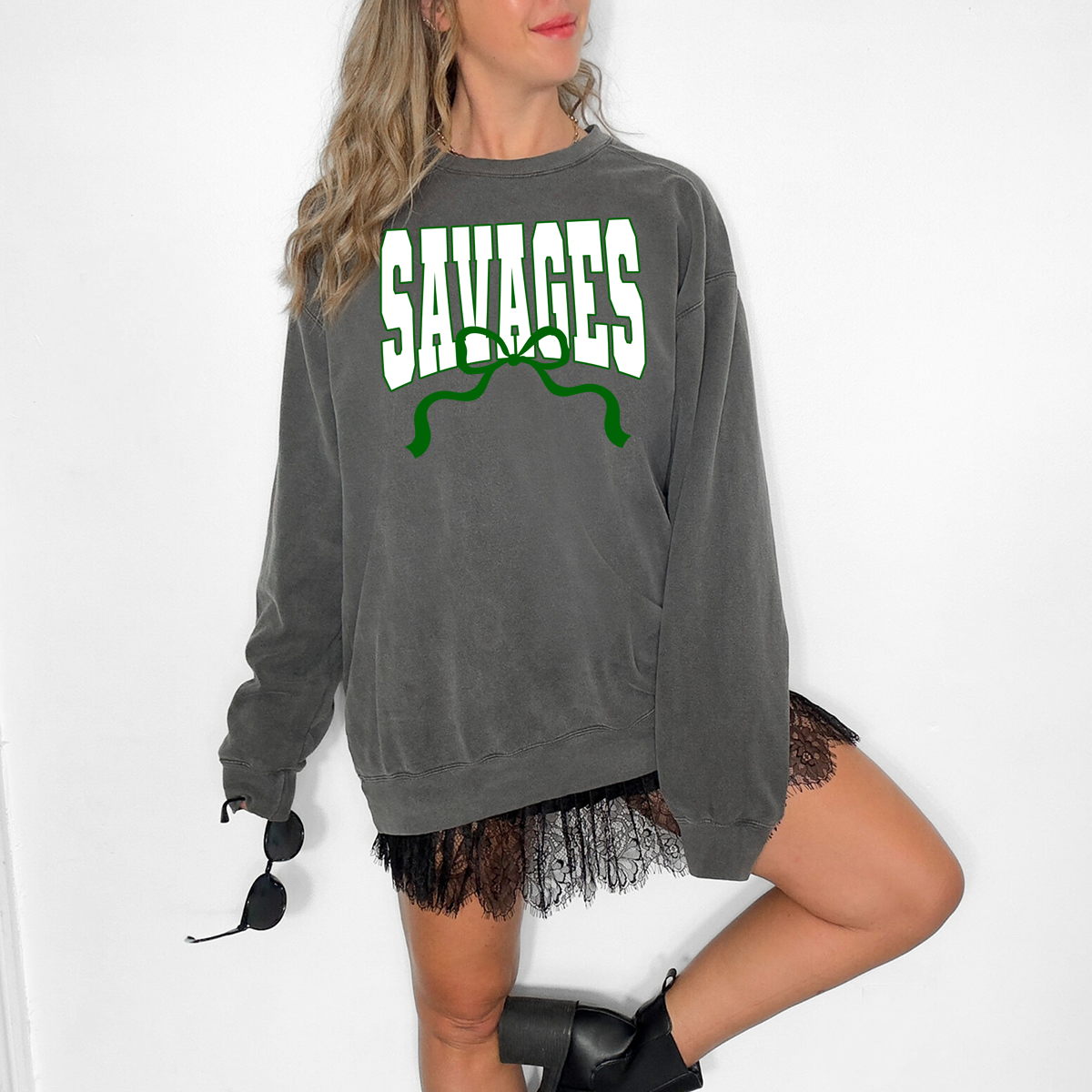 Savages Team Arch with Bow DTF Print