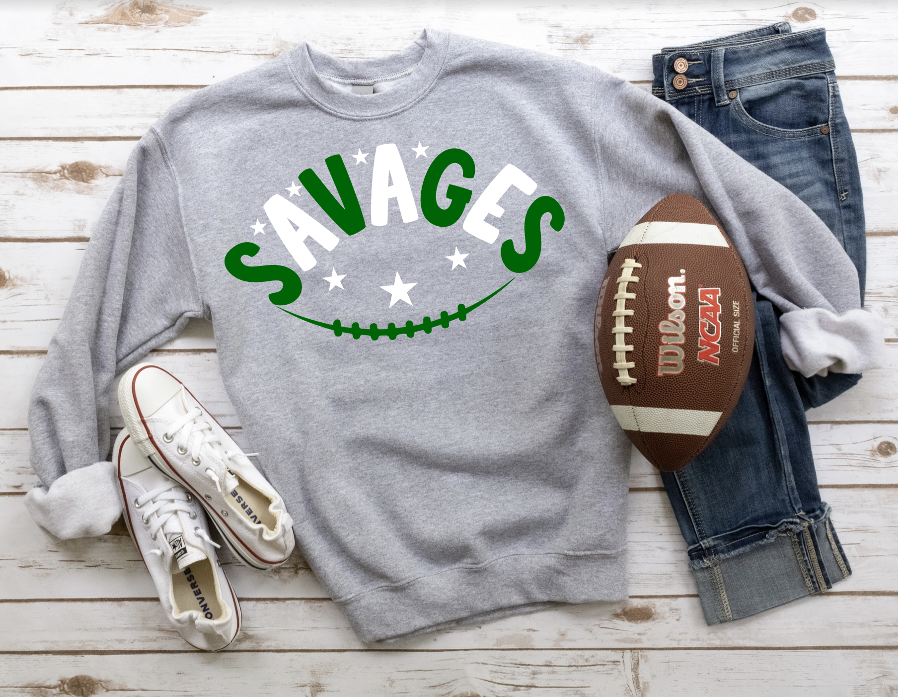 Savages Football Star DTF Print