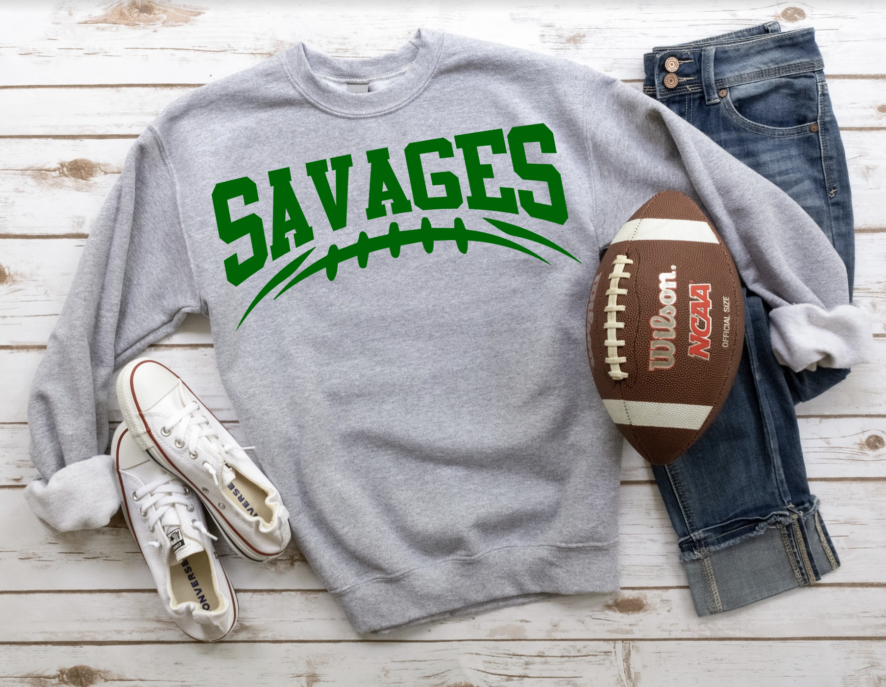 Savages Football Arched DTF Print