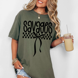Savages Simple Bow Checker DTF Print