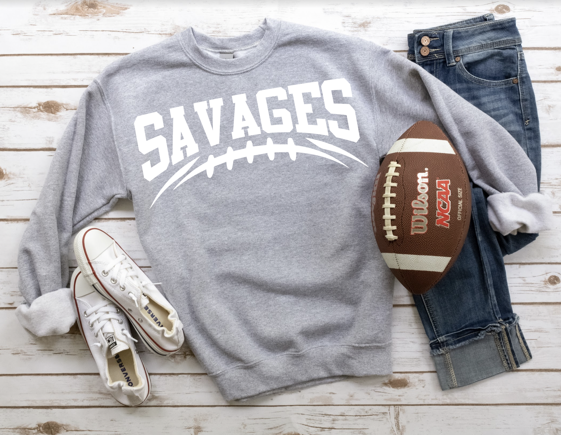 Savages Football Arched DTF Print