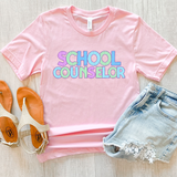 Back To School Occupations Pastel Bookworm DTF Print