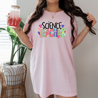 Cheery Science Teacher DTF Print