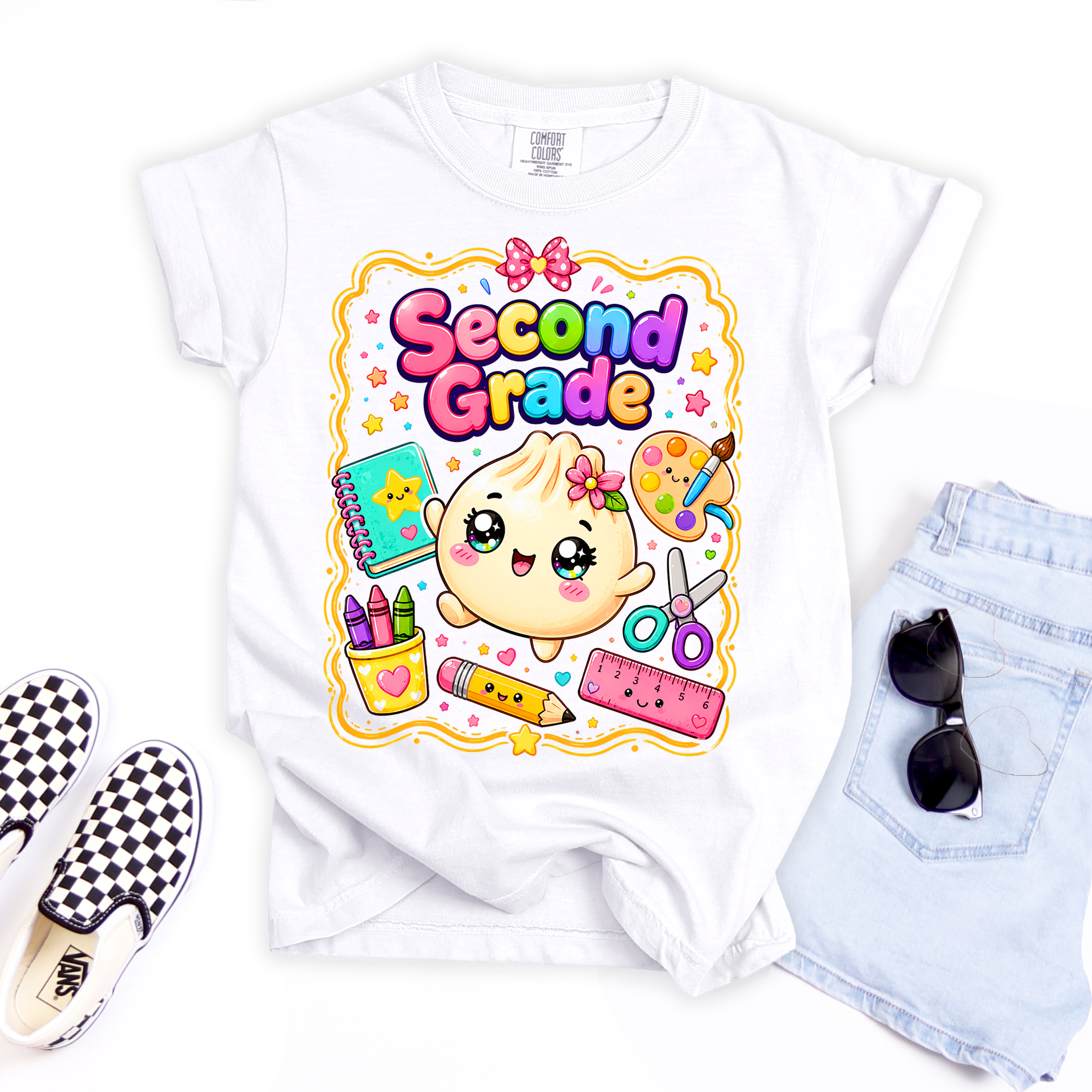 Dumpling Preppy Frame Back To School DTF Print