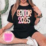 Senior 2025 Word Art DTF Print