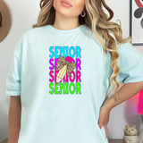 Senior Bookworm Repeat Leopard Pencil DTF Print