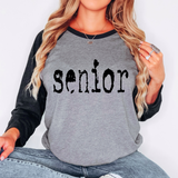 Senior Mystery Black DTF Print