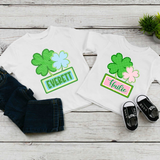Personalized St. Patrick Shamrock Plate DTF Print