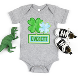 Personalized St. Patrick Shamrock Plate DTF Print