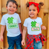 Personalized St. Patrick Shamrock Plate DTF Print