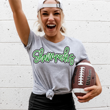 Shamrocks Outline DTF Print