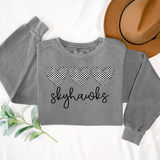 Skyhawks Checker Heart Trio DTF Print