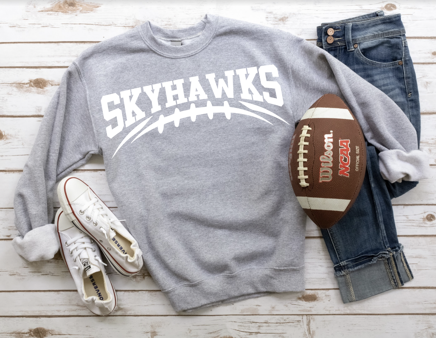 Skyhawks Football Arched DTF Print