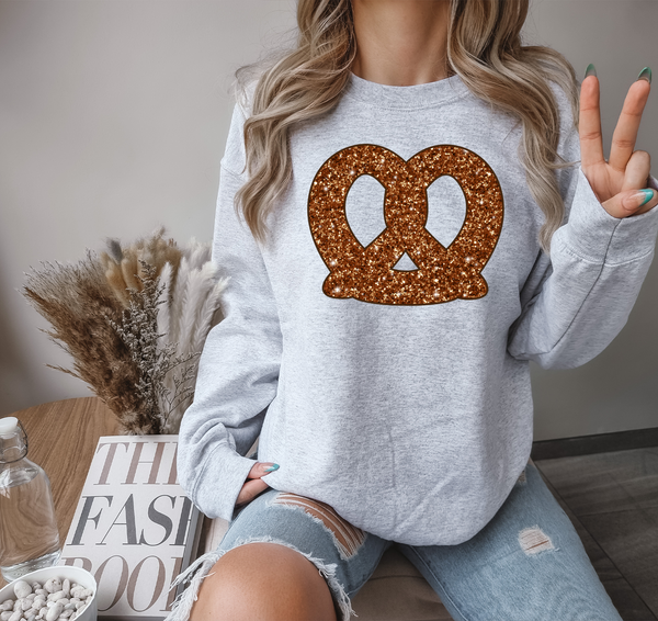 Pretzels Sequin Effect DTF Print