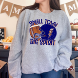 Small Town Big Spirit Football DTF Print