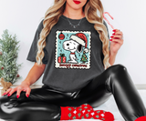 Snoopy Christmas Stamp DTF Print