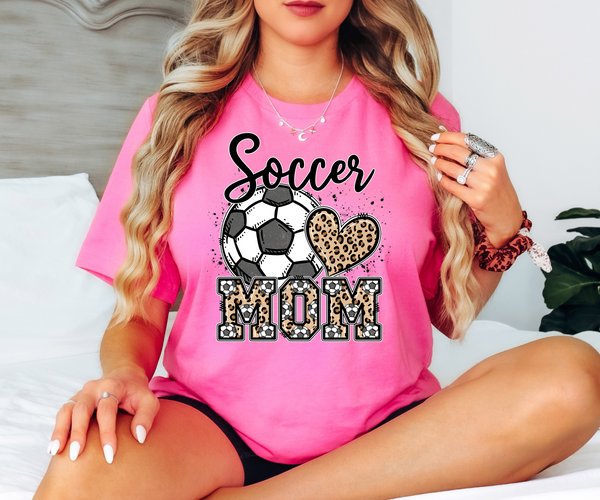 Soccer Mom Leopard DTF Print