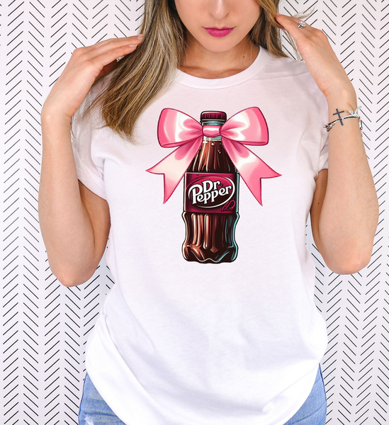 Soda Bottles with Bow DTF Print
