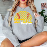 Checker Softball Mama DTF Print