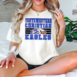 Southwestern Christian Eagles Distressed DTF Print