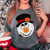 Snowman Glitter Effect DTF Print