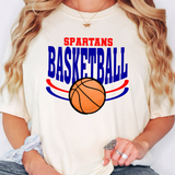 Spartans Basketball DTF Print