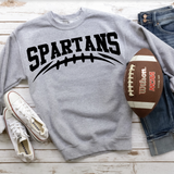 Spartans Football Arched DTF Print