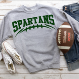 Spartans Football Arched DTF Print