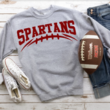 Spartans Football Arched DTF Print