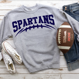 Spartans Football Arched DTF Print