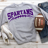 Spartans Football Arched DTF Print