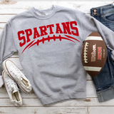Spartans Football Arched DTF Print